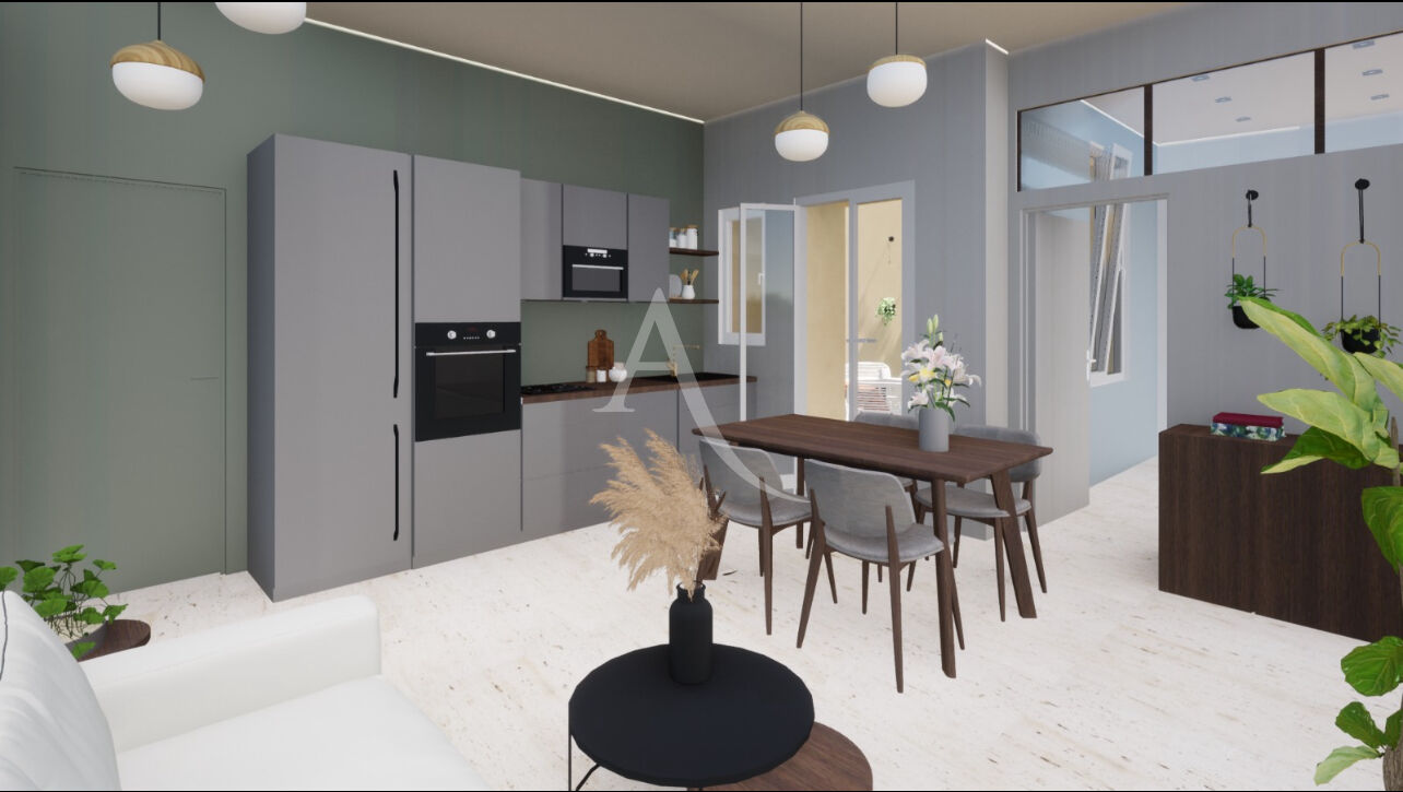 Centre ville appartement refait neuf Pau 1 chambre, patio et cave