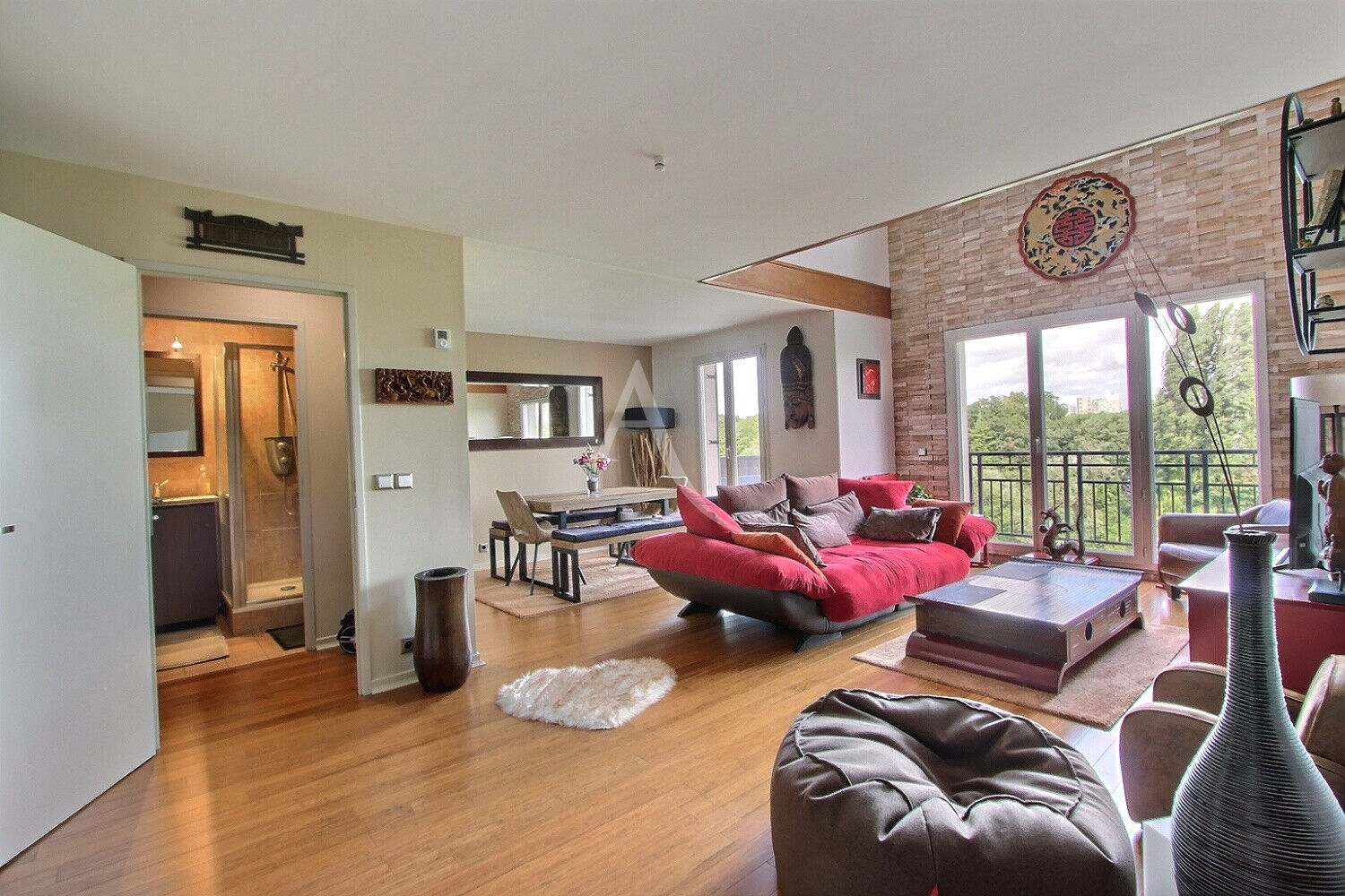 Appartement Villeneuve La Garenne Duplex 4 pièces 98.38 m2 vue Seine avec Balcon et 2 Parkings