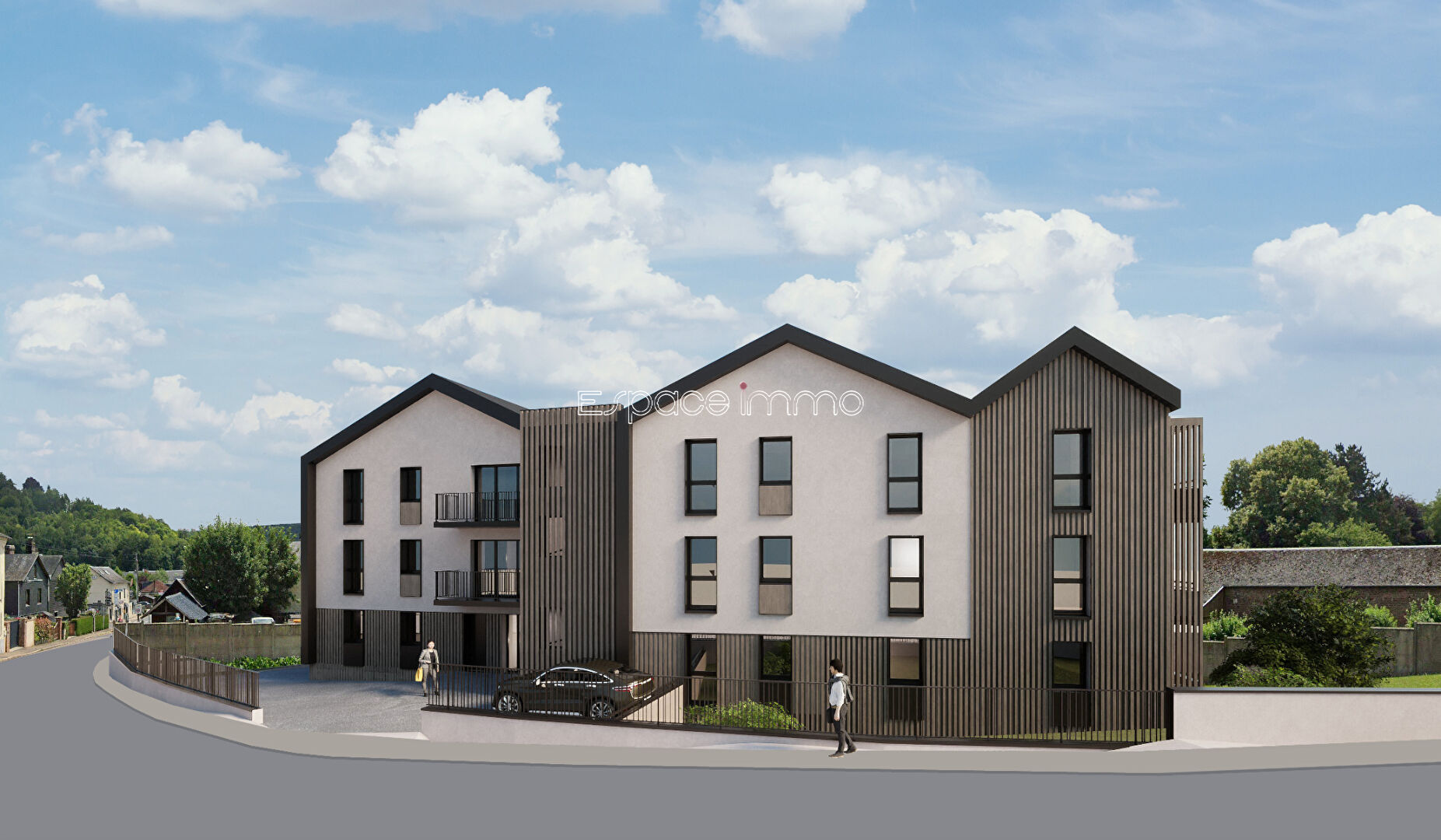 Photo Appartements T2 avec loggia ou terrasse - résidence neuve - Montville centre - entre 45.40 et 49.30m² - à partir de 149 500 image 2/2