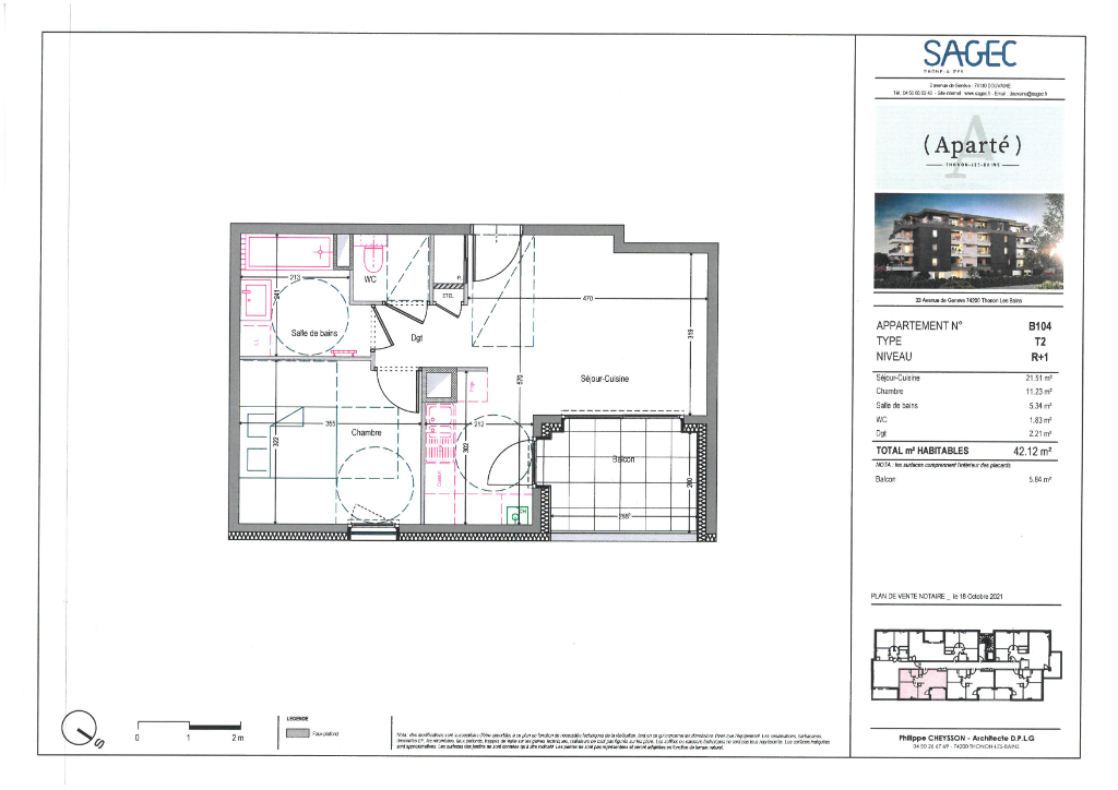Vente Appartement de 2 pièces 42 m² - THONON LES BAINS 74200 | IMOGROUP THONON LES BAINS - IMOGROUP photo2