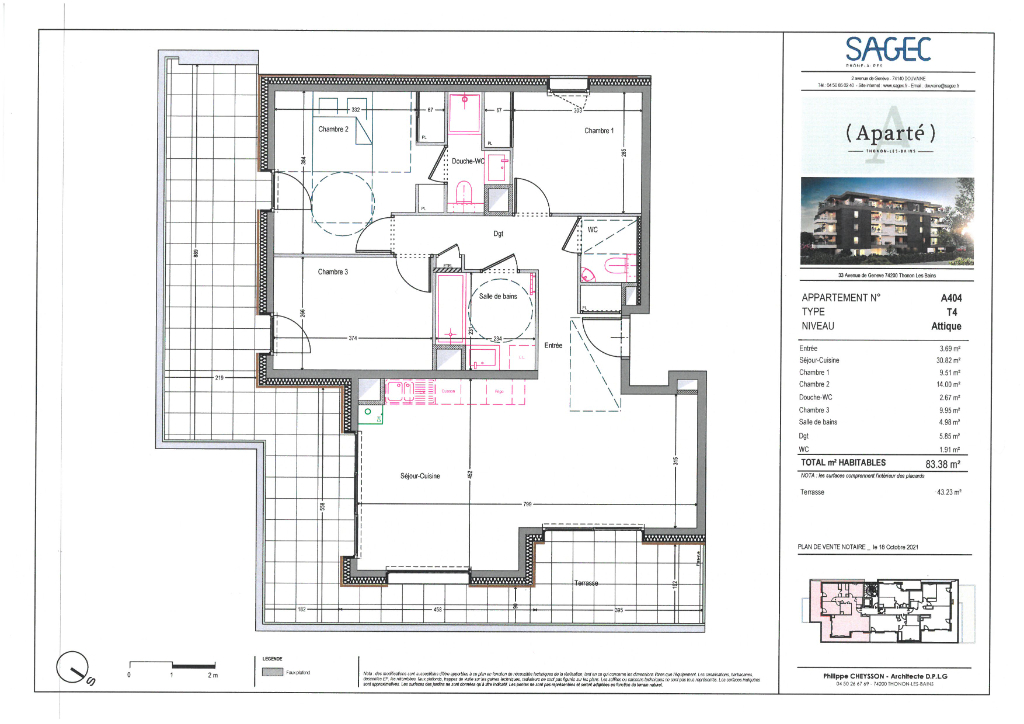Vente Appartement de 4 pièces 83 m² - THONON LES BAINS 74200 | IMOGROUP THONON LES BAINS - IMOGROUP photo2