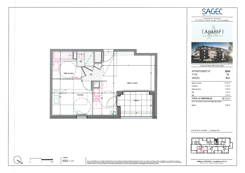 Vente Appartement de 2 pièces 42 m² - THONON LES BAINS 74200 | IMOGROUP THONON LES BAINS - IMOGROUP photo2