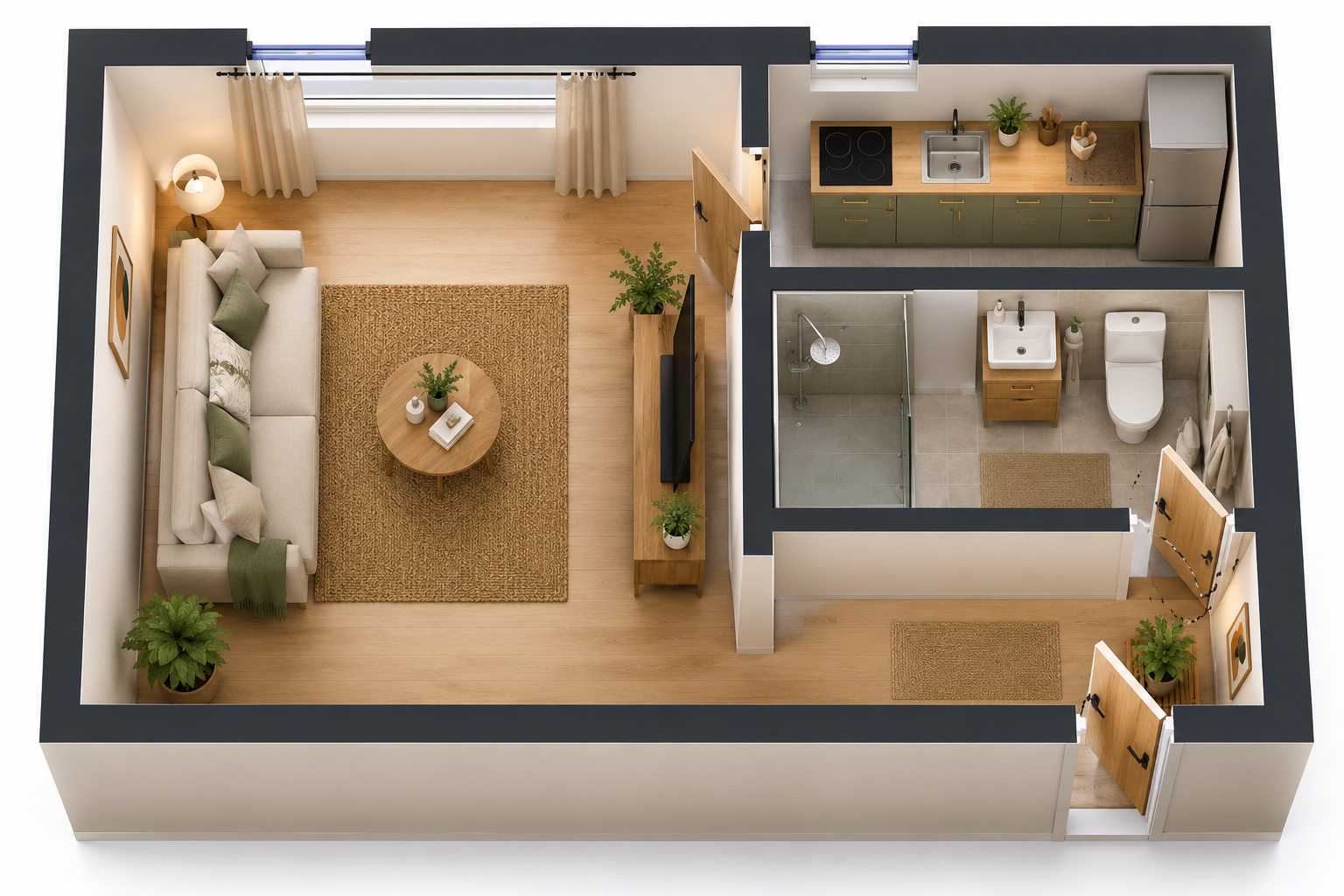 STUDIO LES LILAS - 1 pièce(s) - 25.47 m2