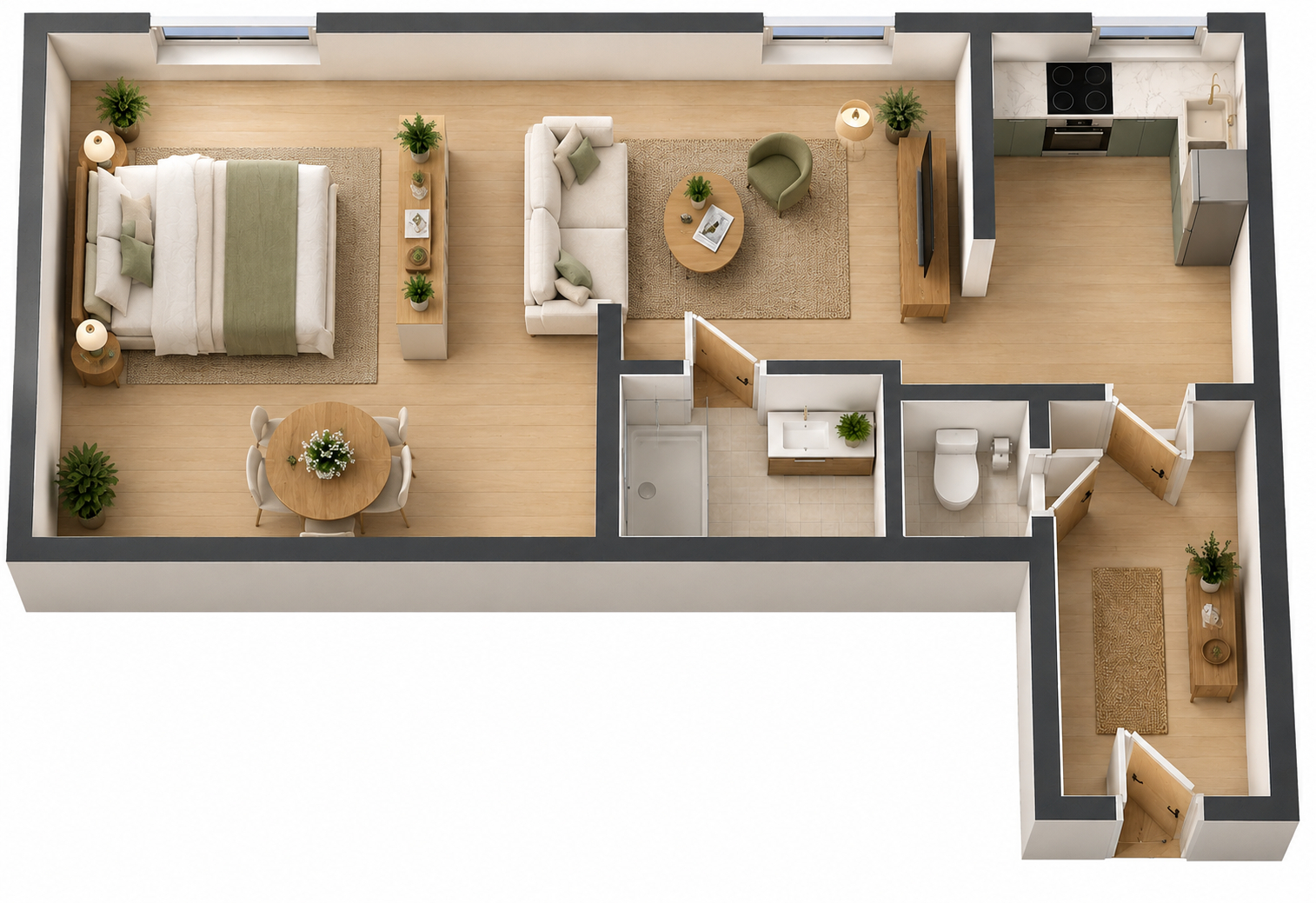 Appartement Le Pre Saint Gervais 1 pièce(s) 30.54 m2