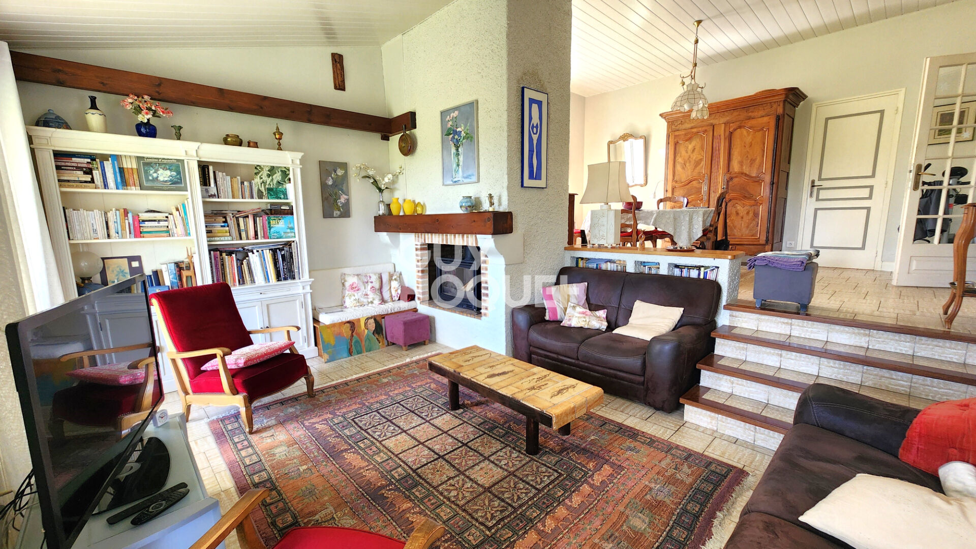 Maison 3 chambres, studio, garage et jardin