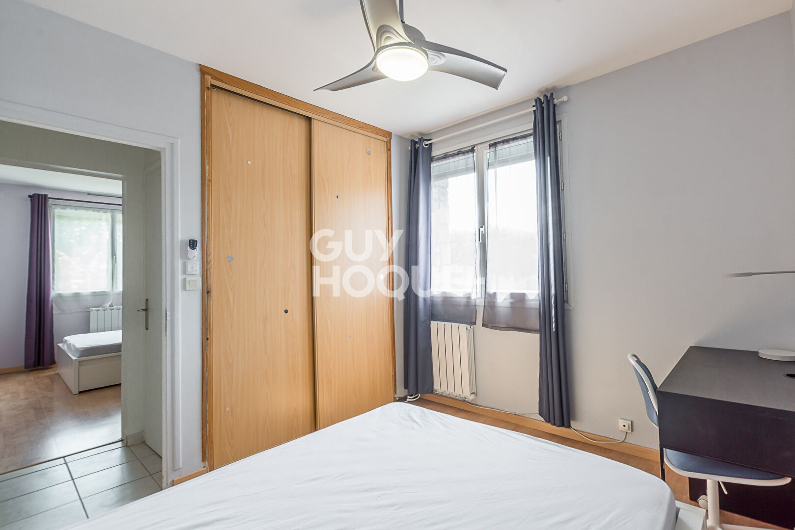 Bel Appartement meublé 3 chambres + Balcon + Garage, proche canal