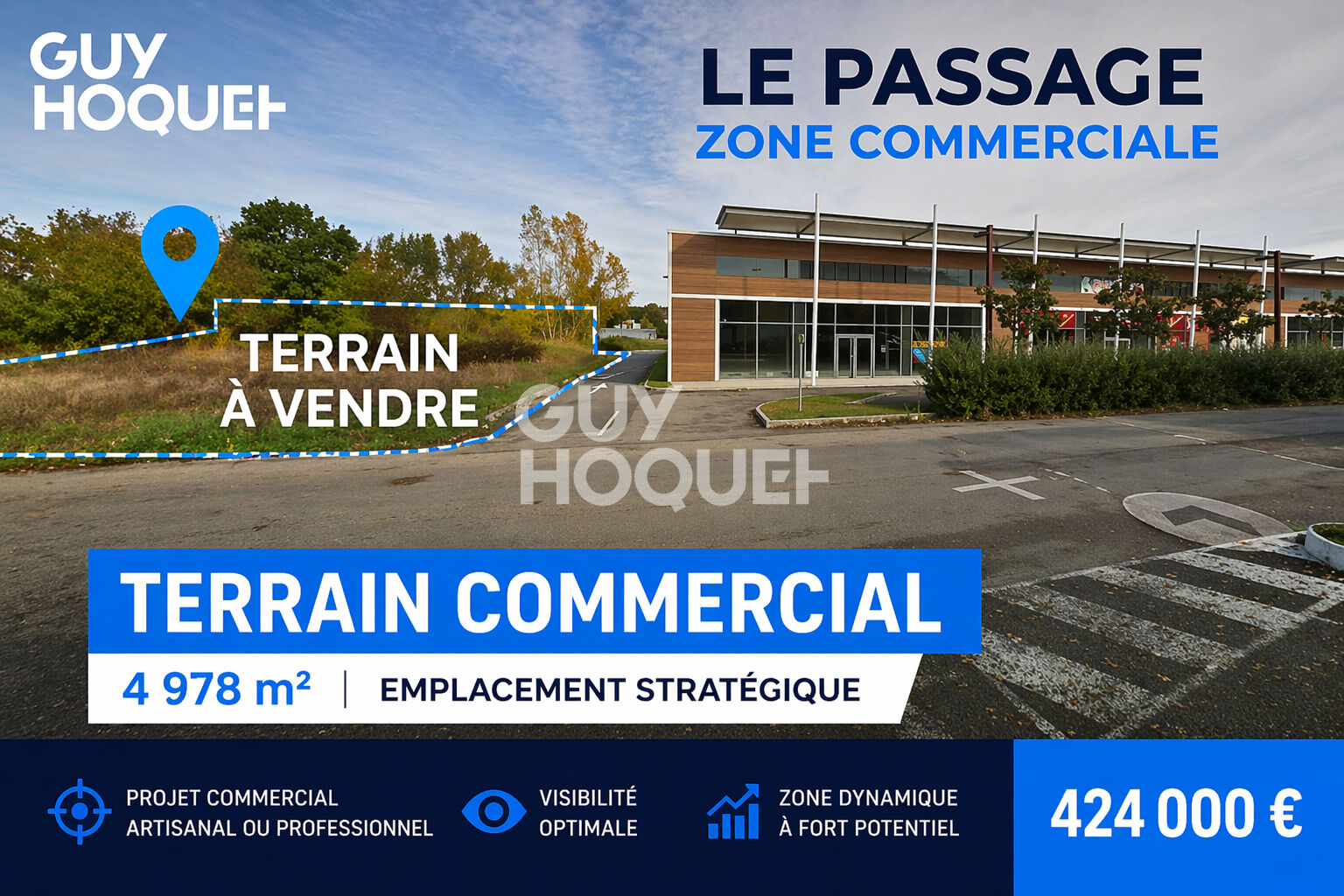 Terrain professionnel 5 000 m² ? Emplacement stratégique