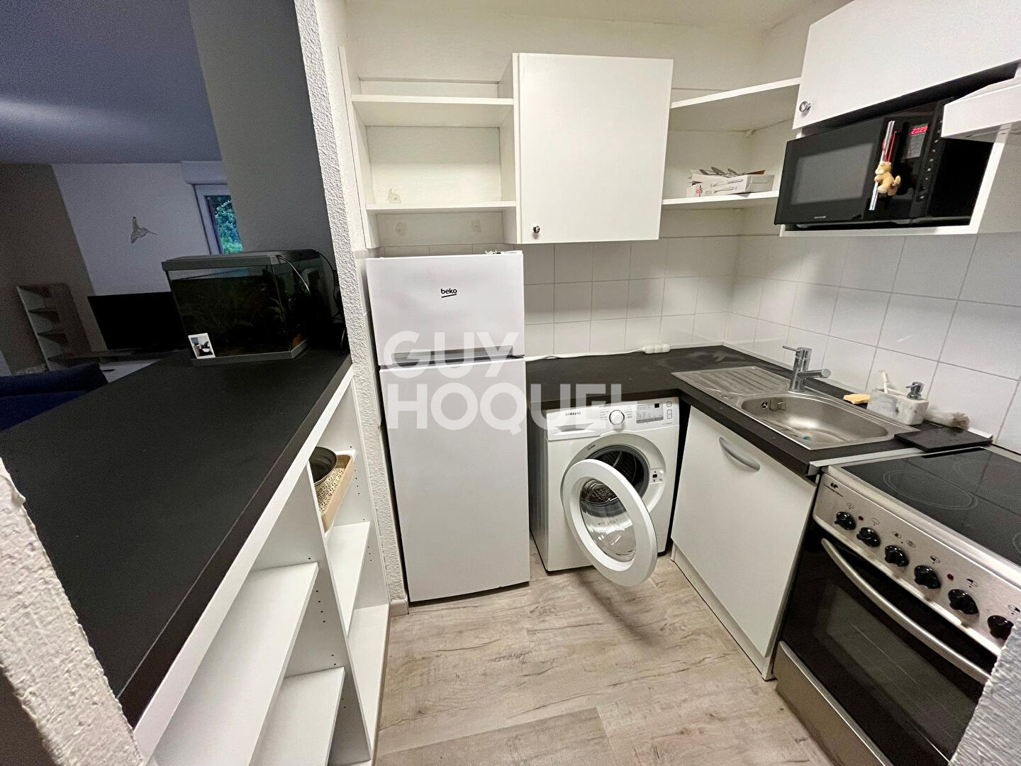 Appartement T2, meublé, avec terrasse, jardin et parking