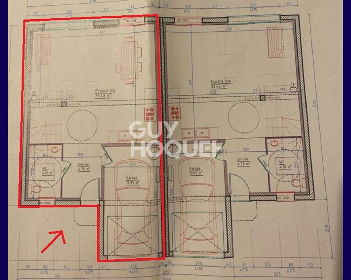 Maison neuve Garcelles-Secqueville