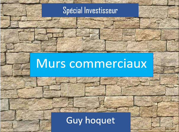 Mur commerce loué 34 m2
