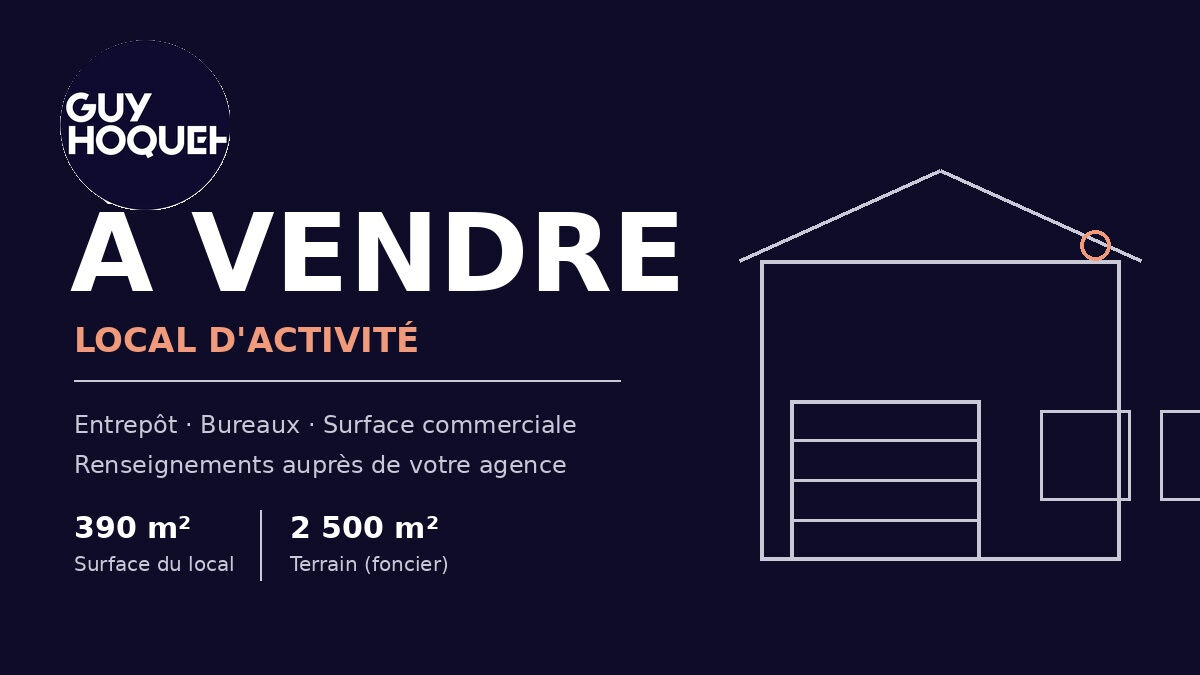 Local d'activité récent 390 m²