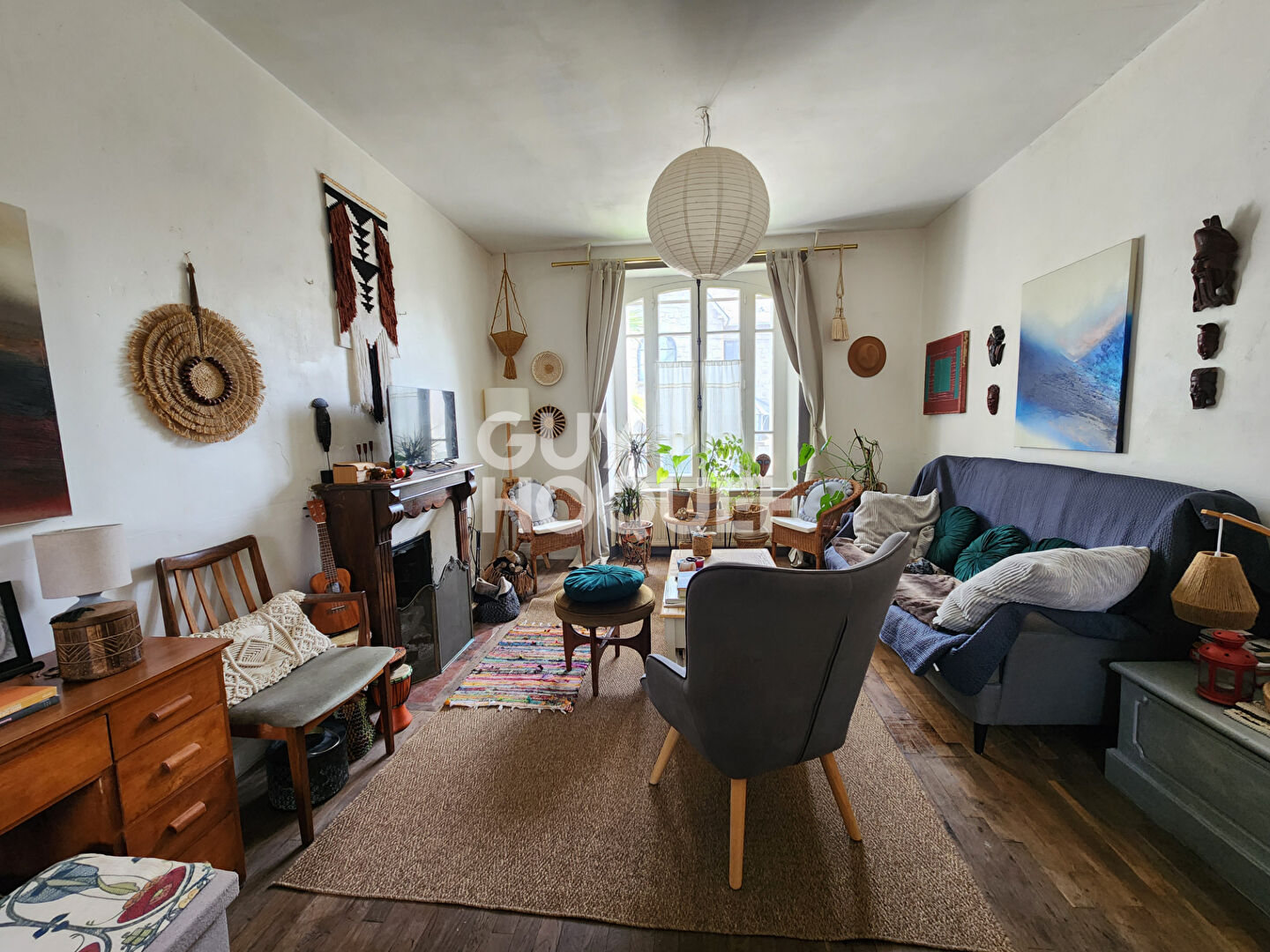 A vendre à Dinan, maison en pierre sous ardoises, 95m², 4p, 3 chbres