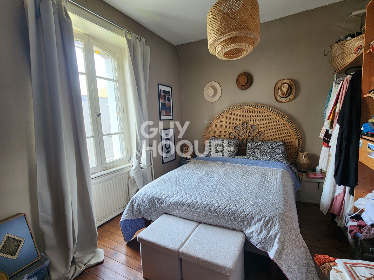 A vendre à Dinan, maison en pierre sous ardoises, 95m², 4p, 3 chbres