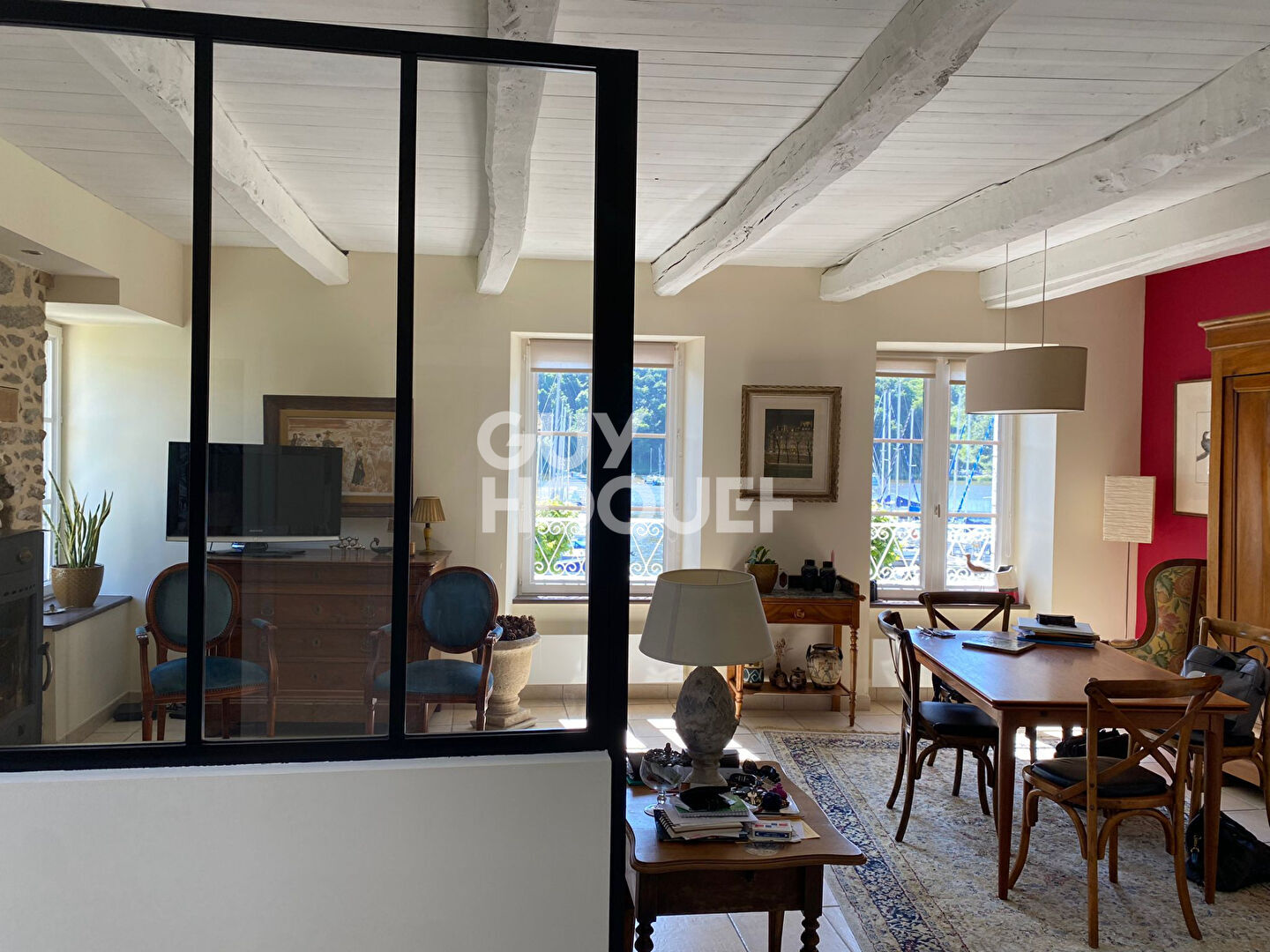 Maison de pêcheur avec vue panoramique sur le port du Lyvet à La Vicomté-sur-Rance  à 5 minutes de Dinan