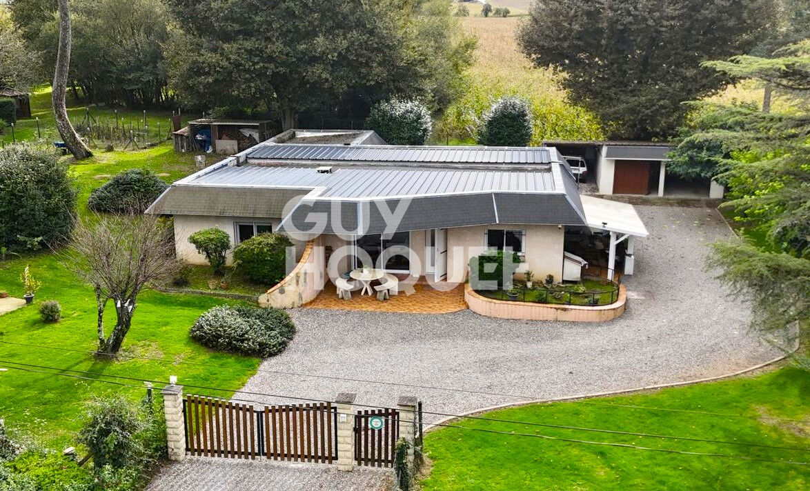 Maison d'architecte de plain pied 134 m² proche Hagetmau