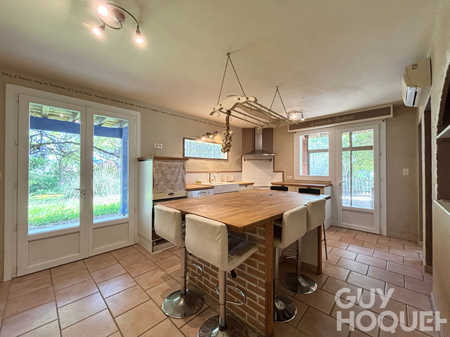 Maison Landaise avec appartement T3 à Pomarez.