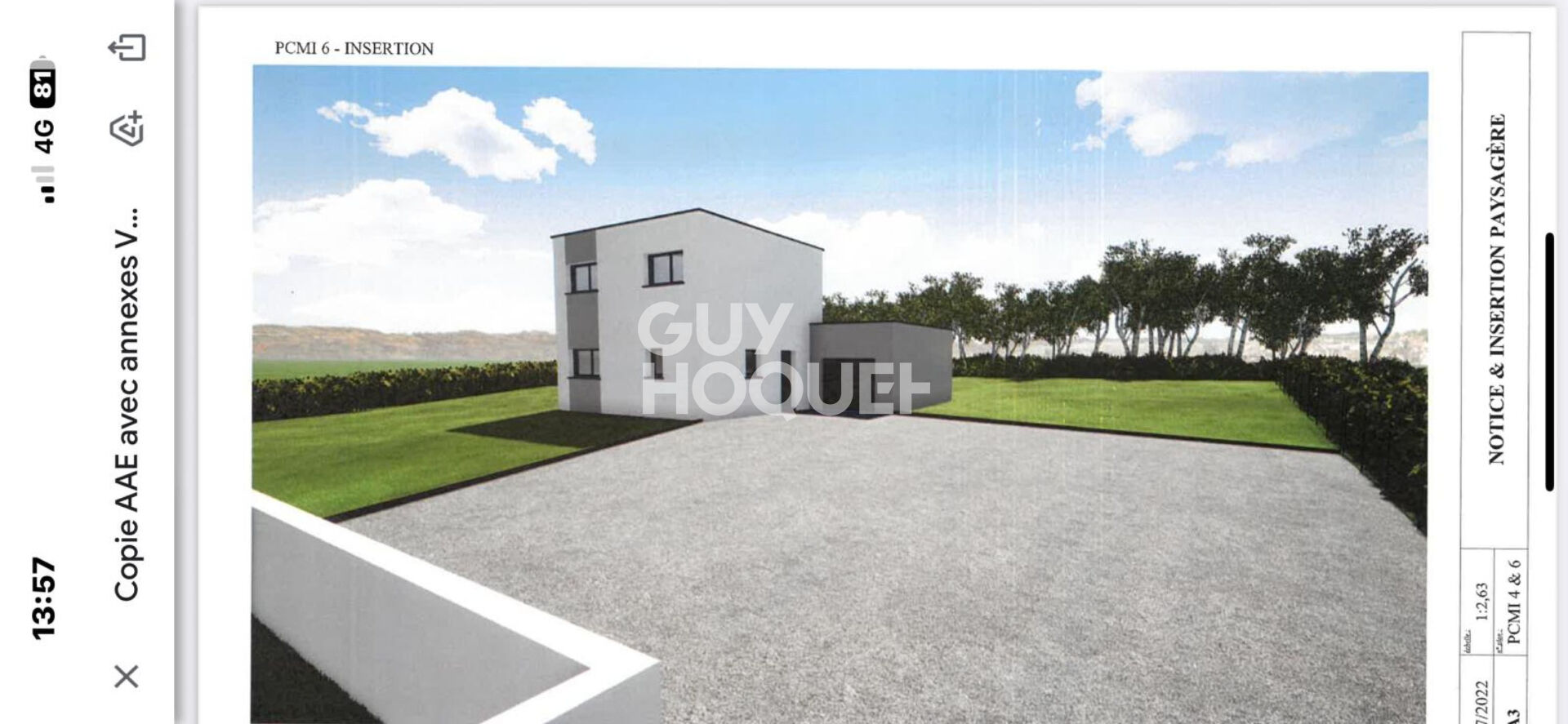Terrain Berenx de 1657 m² avec projet construction