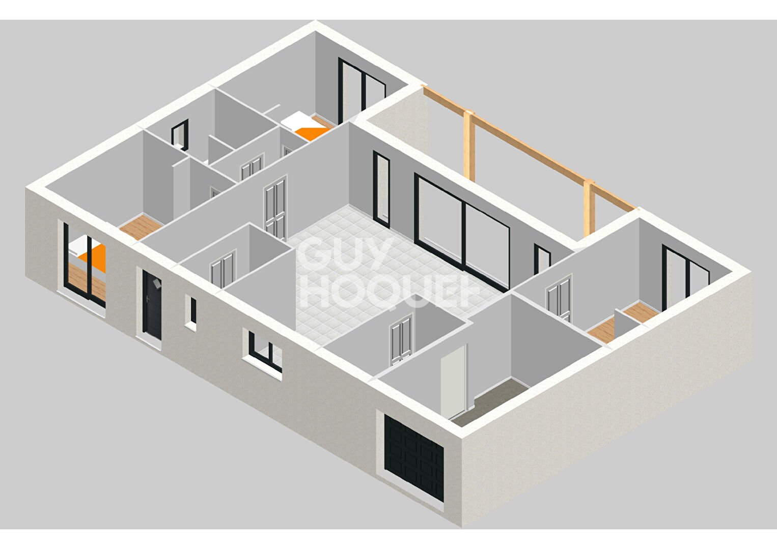 A VENDRE EN VEFA : Maison de plain-pied 109 m² avec garage et jardin