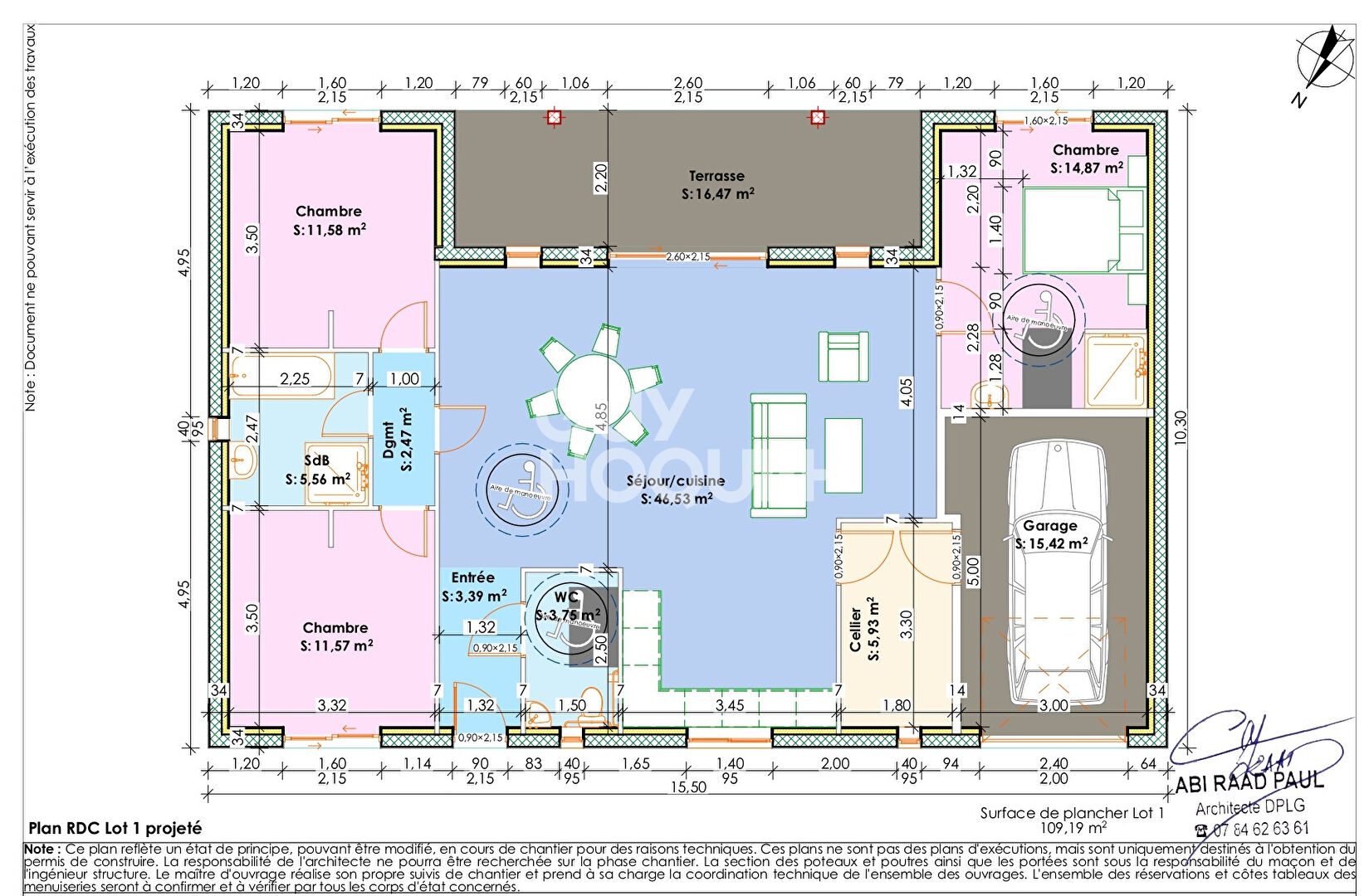 A VENDRE EN VEFA : Maison de plain-pied 109 m² avec garage et jardin