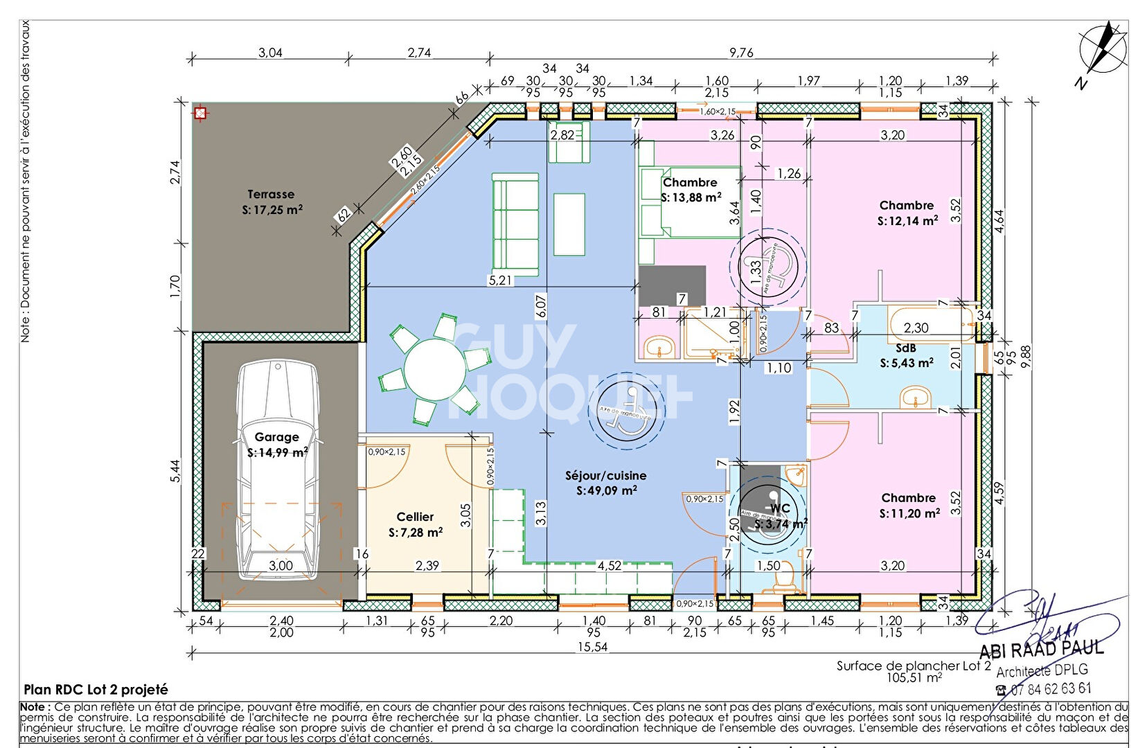 A VENDRE EN VEFA : Maison de plain-pied 105 m² avec garage et jardin