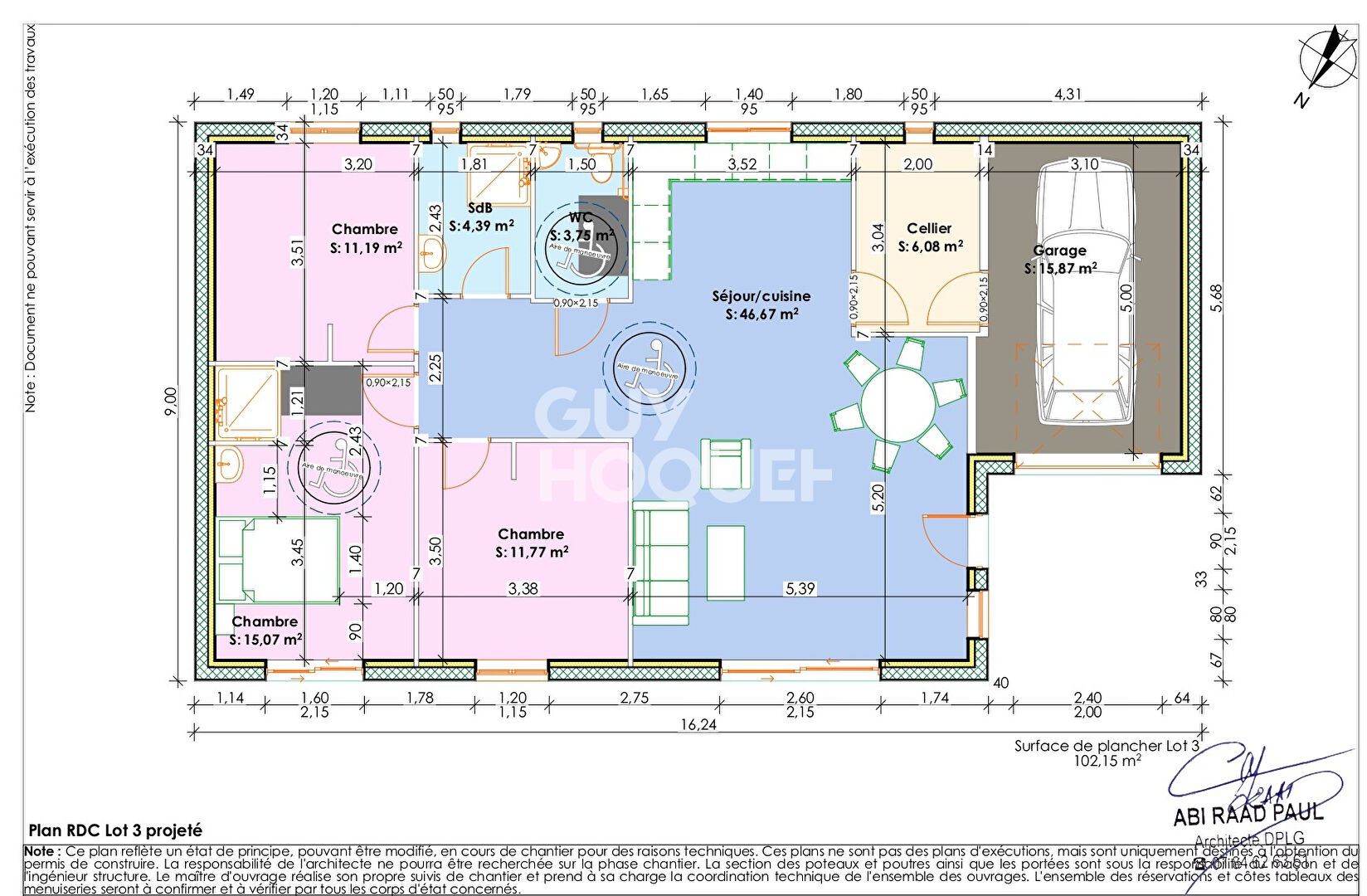 A VENDRE EN VEFA : Maison de plain-pied 102 m² avec garage et jardin