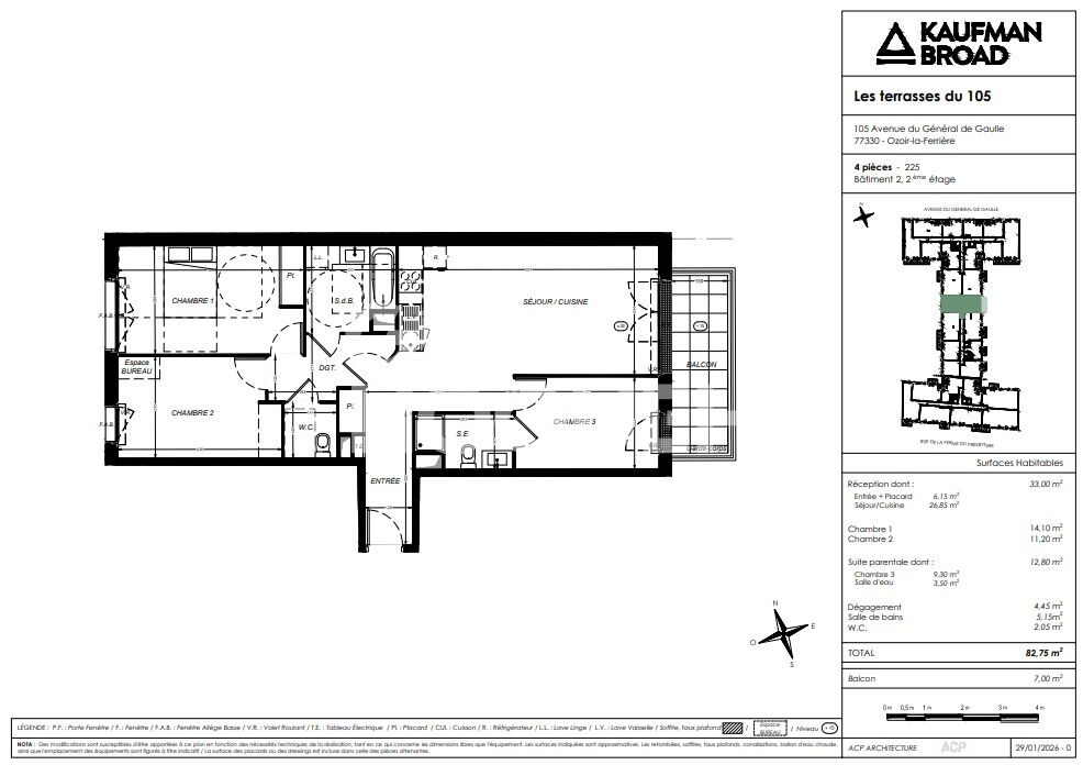 appartement  4 pièces