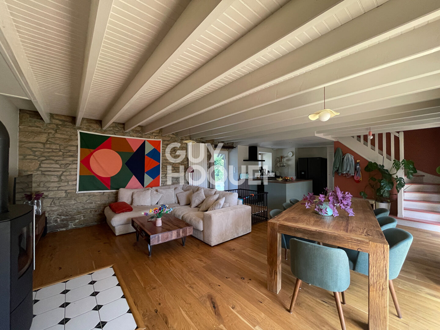 Longère rénovée, 4 chambres au calme