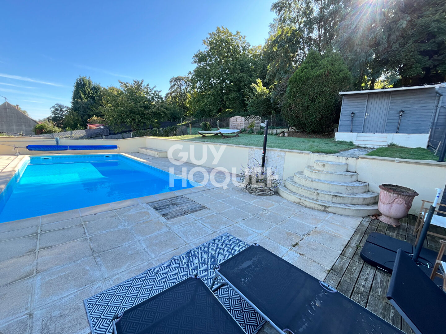 Maison en Pierre avec Piscine chauffée