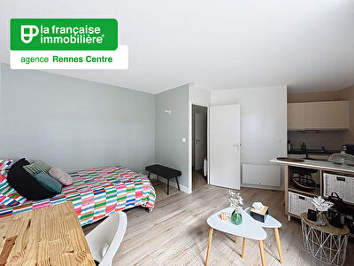 Appartement de Type Studio à louer – Non Meublé – Rez-de-chaussée – 25m² – Terrasse – Centre-ville – Pontchaillou – Rennes