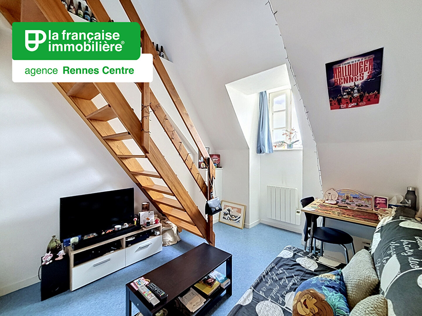Appartement  Type 2 à louer – Non meublé – 24 m² – Rennes – Centre historique – Résidence Grand Collège – Rue d&rsquo;Echange - LFI-CENTRE-A-6585