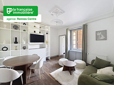 Appartement Type 2 à louer – Meublé – 39m² – Rez-de-chaussée surélevé – Rénové à neuf – Centre Ville – Le Mail – RENNES
