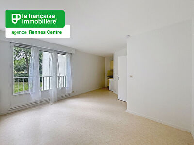 Appartement Type Studio à louer – Entièrement rénové – Non meublé – 24.80m² – Rénové – Quartier Pontchaillou – Rennes
