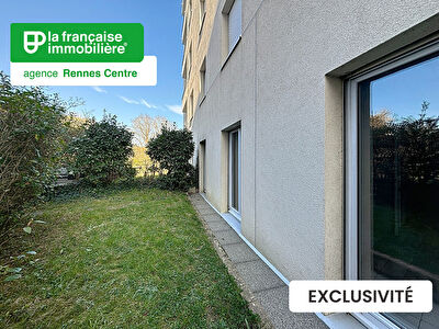 Appartement type 3 situé en rez-de-jardin à vendre – 74.60 m² – St Hélier – 2 chambres – Jardin de 60 m² – Exposé Sud et Ouest – Garage