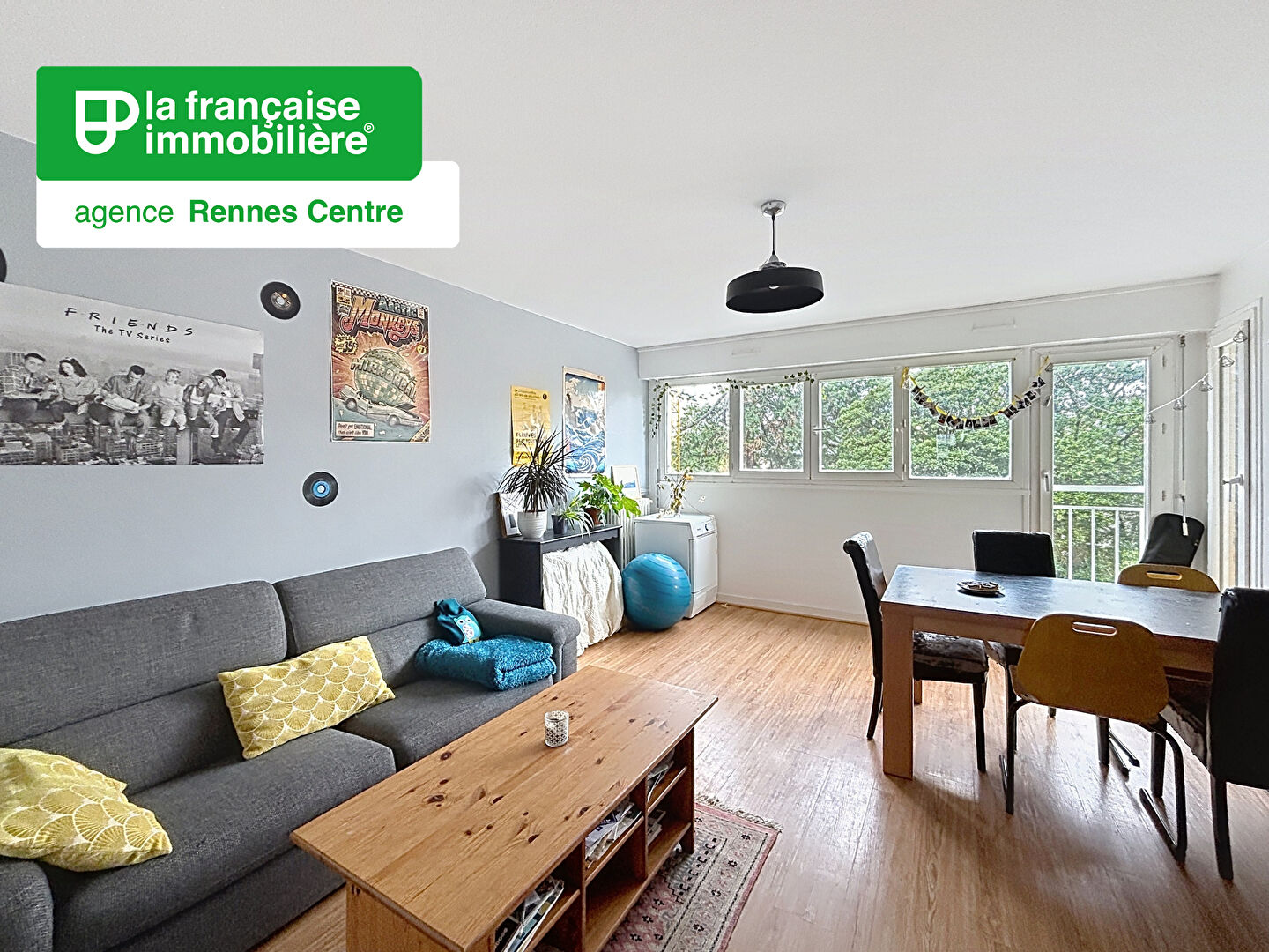 Appartement Type 5 à louer – Meublé – 93m² – Uniquement colocation – Rennes – Centre Ville – Colombier - LFI-CENTRE-D-7619
