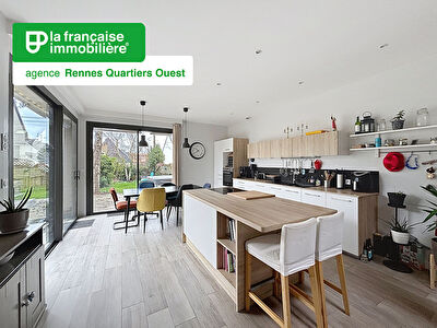 Maison à vendre  – 136m² habitables et 165m² au sol –  Rennes quartier Cleunay