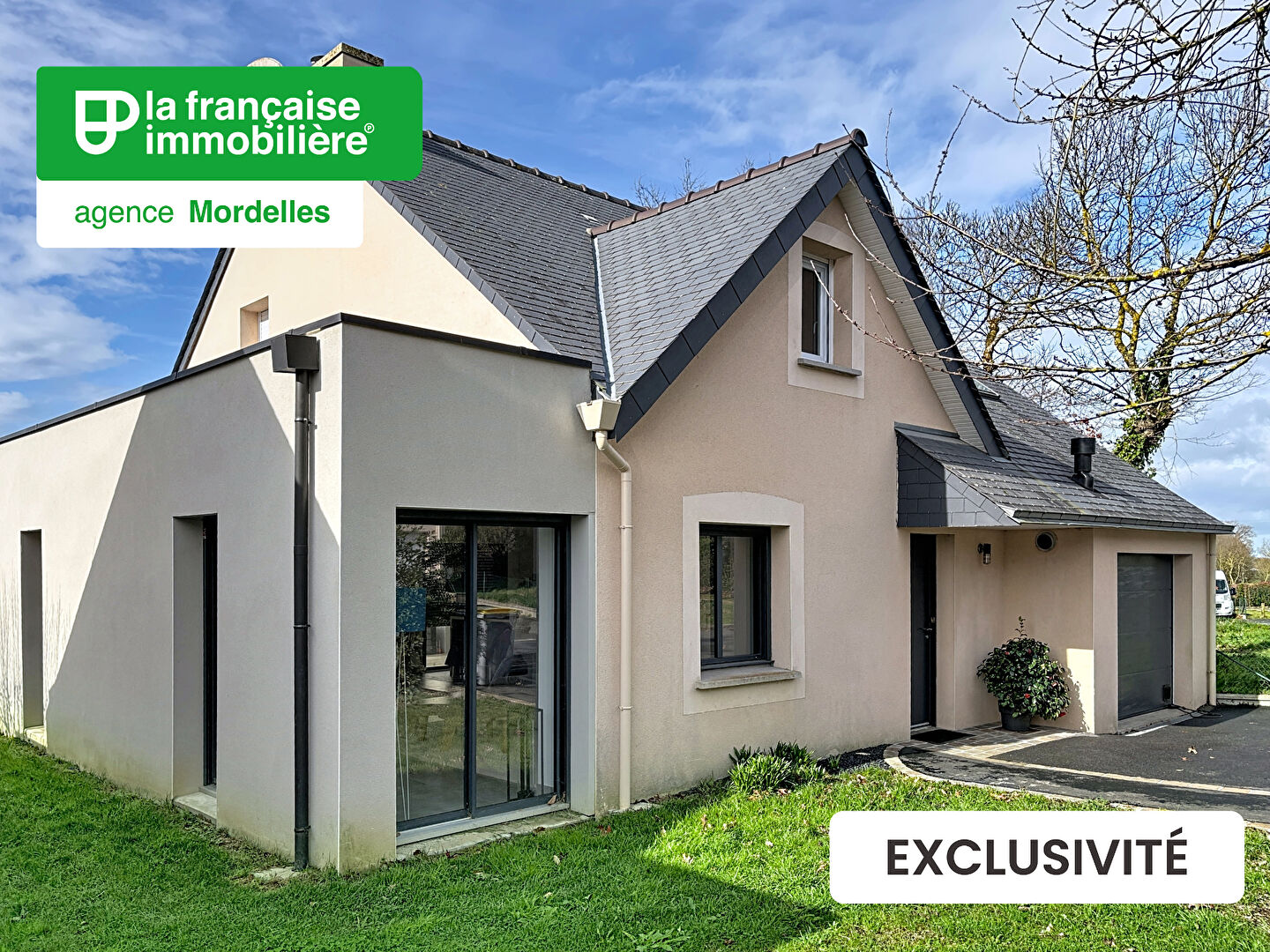 A VENDRE- Maison 154 m² Mordelles proche Rennes – Pièce de vie 63 m² – Jardin garage - LFI-MOR-L-9665