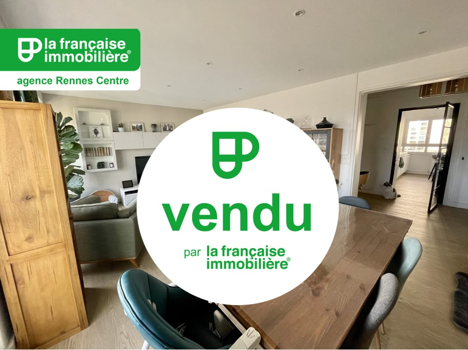 VENDU PAR L’AGENCE EN EXCLUSIVITÉ ! Appartement Rennes centre-ville 4 pièces de 79.55m² résidence Le Goëllo exposé Est-Ouest loggia de 13.83m², cave et parking couvert - LFI-CENTRE-C-9895