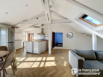 Appartement Rennes – Centre-ville – Sainte-Anne – 2 pièces – 50.17 m² carrez – 64.35 m² au sol – dernier étage – caves