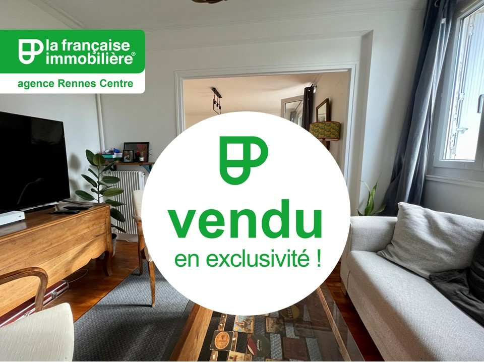 VENDU PAR L’AGENCE EN EXCLUSIVITÉ ! Appartement Rennes Centre-Ville – Quartier de Bourg L’Evêque – 4 pièces de 77.30 m² – Dernier étage – cave et parking - LFI-CENTRE-A-10427