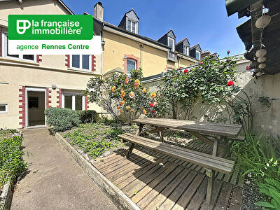 Maison – Rennes Centre ville – Alphonse Guérin – Saint Hélier – 3 pièces – 51.7 m²  – Terrain 120 m²