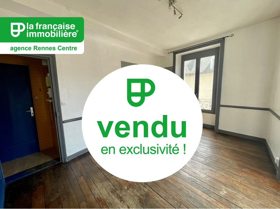 VENDU PAR L’AGENCE EN EXCLUSIVITE ! Appartement Rennes Centre-ville, Secteur des Halles – 2 pièces de 36.96 m² exposé Sud-Ouest - LFI-CENTRE-B-11127