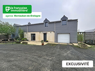 Spacieuse maison de 215 m² + logement locatif – Proche bourg – Montauban-de-Bretagne
