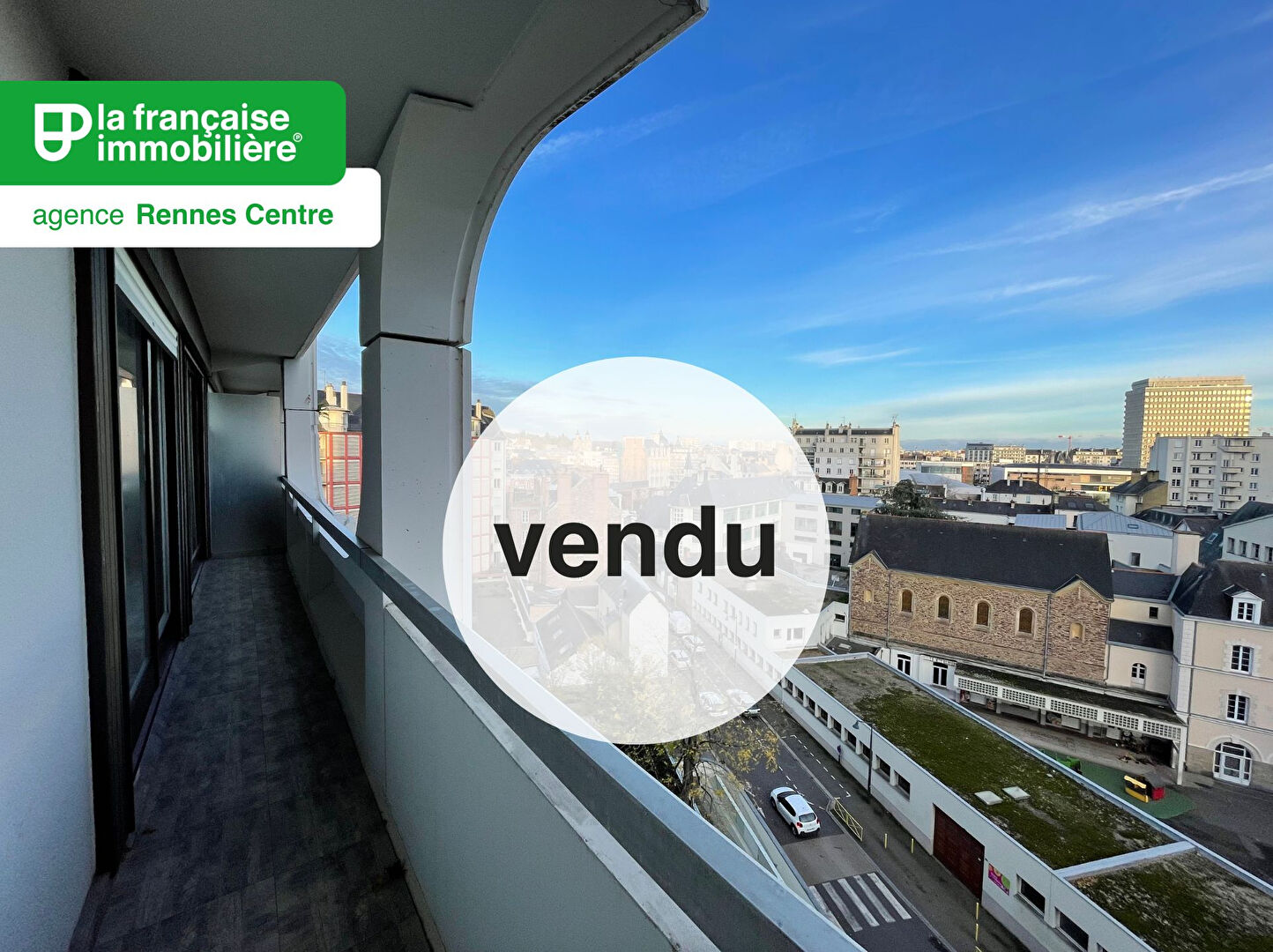 Vendu par l’agence ! Appartement Rennes Centre ville – Colombier – 4 pièces – 78m² – balcons – garage – cave - LFI-CENTRE-B-15187