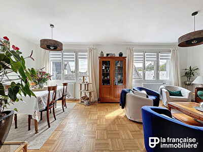 Quartier Jeanne d’Arc – Appartement Rennes 5 pièces 130 m2  -Duplex – 4 chambres- Dernier étage – Garage – jardin partagé