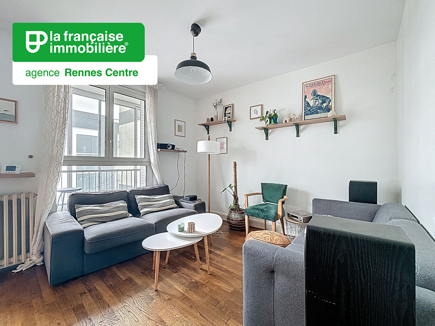 Appartement Type 3 Meublé – Rennes Centre ville – Alphonse Guérin – Vélodrome – 53 m2 – Loggia et Cave - LFI-CENTRE-A-5796