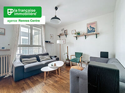 Appartement Type 3 Meublé – Rennes Centre ville – Alphonse Guérin – Vélodrome – 53 m2 – Loggia et Cave