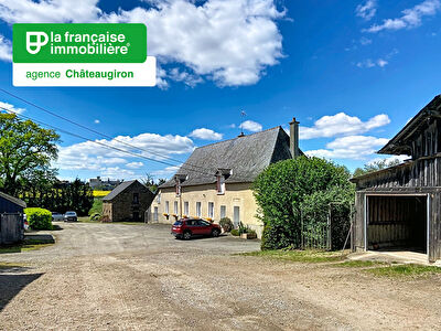 Maison Chateaugiron – Dépendances – Granges – Terrain- Campagne très proche