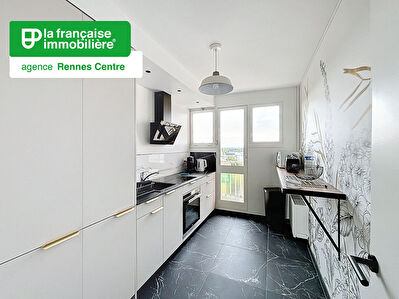 Appartement Type 4 à louer – Meublé – Refait à neuf – Rennes – 3 chambres – 75.55 m² – Colocation acceptée – Villejean – Kennedy – Balcons