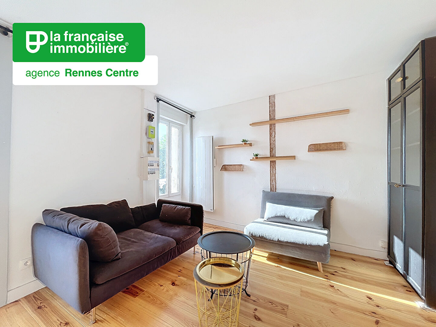 Appartement Type 2 à louer – Meublé – 36.94m² – Vue Vilaine – Rennes – Saint-Hélier - LFI-CENTRE-A-7073