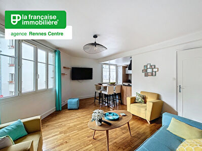 Appartement Type 3 à louer – Meublé – 62.50m² – Chézy Dinan – Colocation acceptée – Cave – Rennes – Centre-Ville